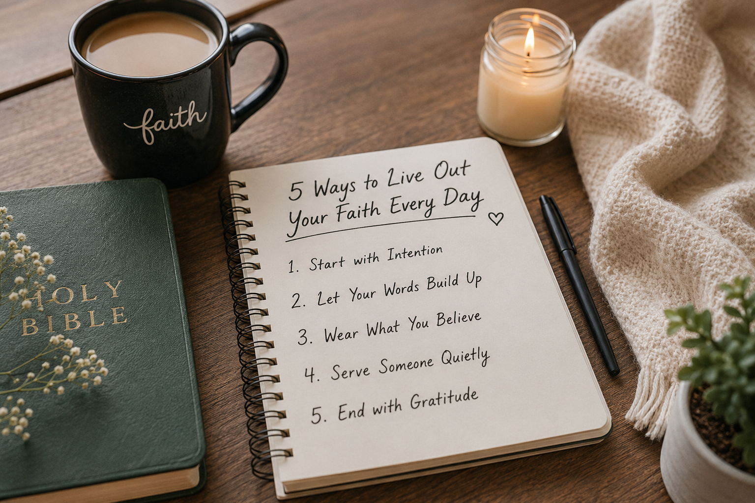 5 Ways to Live Out Your Faith Every Day