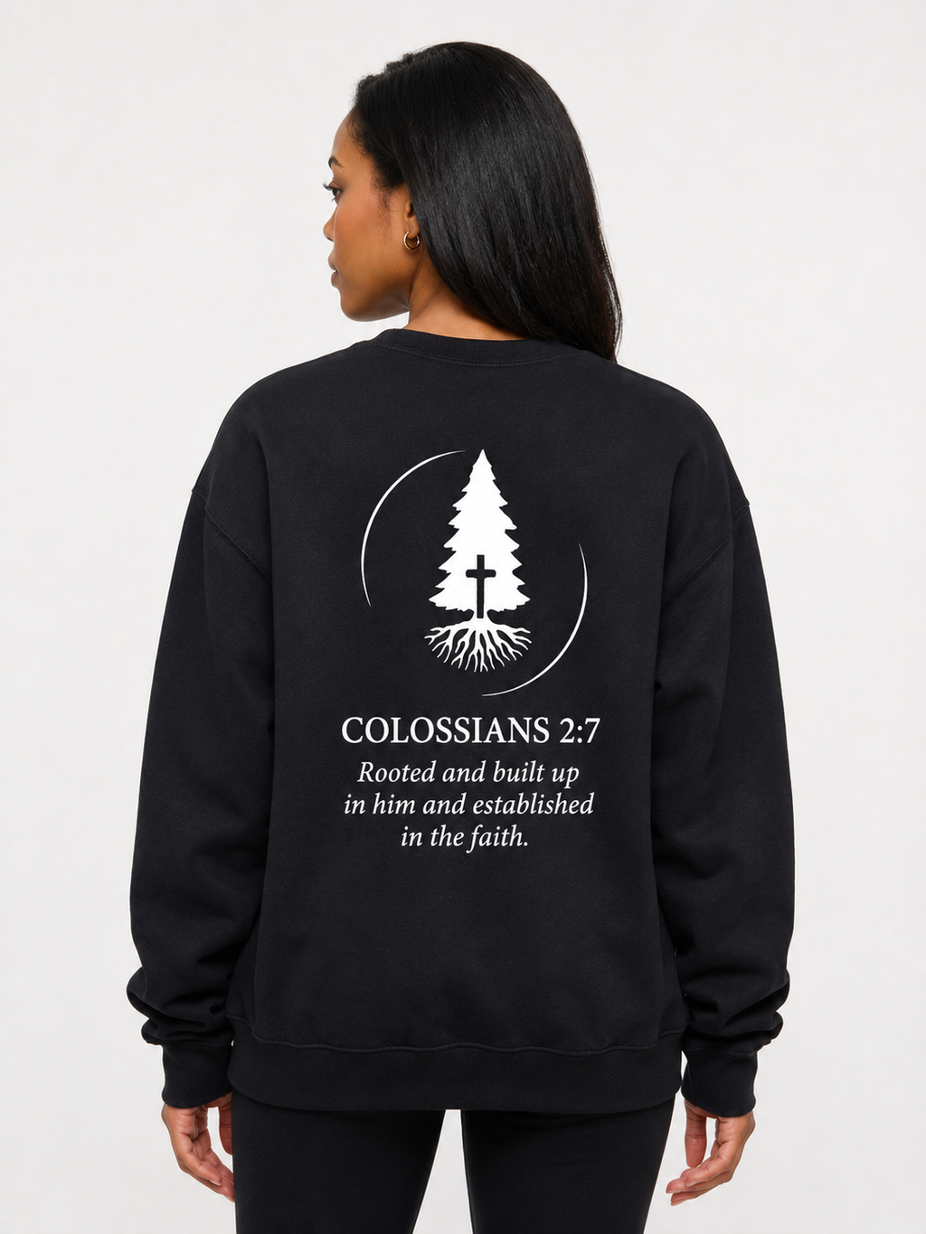 Evergreen Faith Crewneck